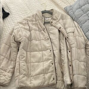 Women's Beige Quilted Jacket